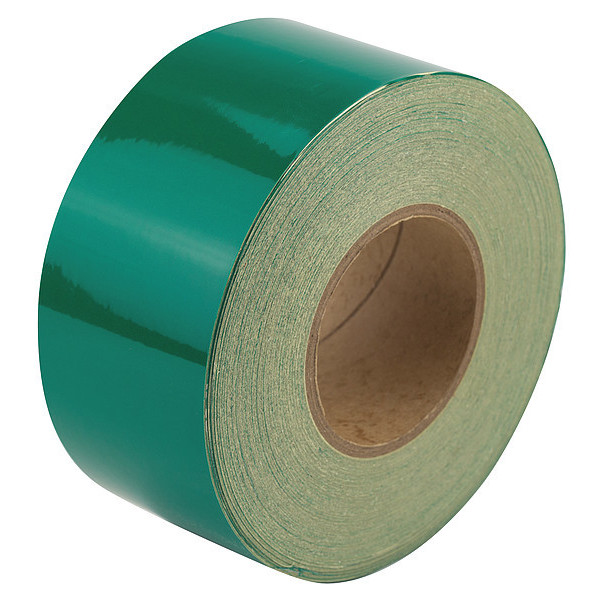 Zoro Select Reflective Marking Tape, Solid, Green, 3" W RF7GN