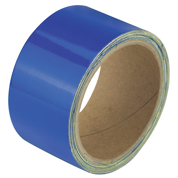 Zoro Select Reflective Marking Tape, Solid, Blue, 2" W ZRF2X5BL