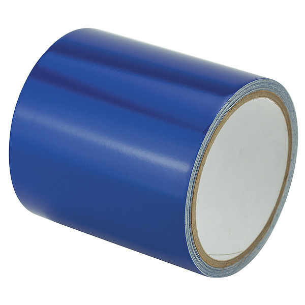 Zoro Select Reflective Marking Tape, Solid, Blue, 4" W 15C110