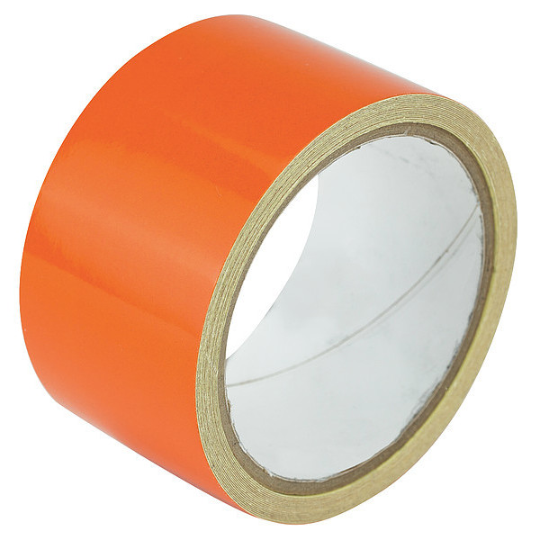 Zoro Select Reflective Marking Tape, Solid, Orange, 2"W ZRF2X5OR
