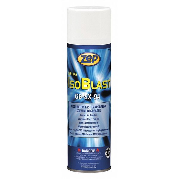 Zep IsoBlast GB SX-94 General Purpose Cleaner/Degreaser, 13 oz Aerosol Spray Can, Solvent Based, 12 Pack 912701