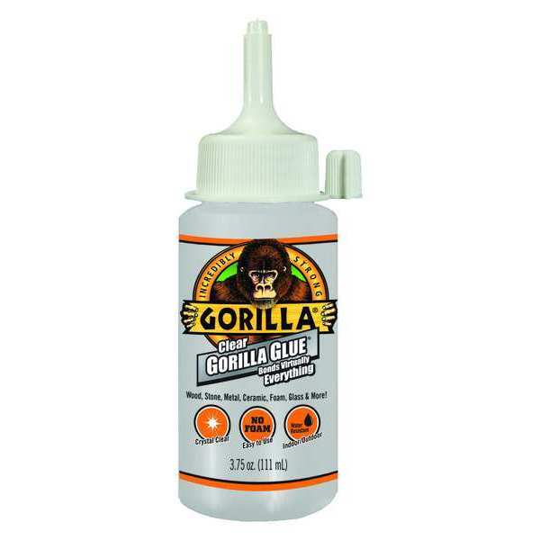 Gorilla Glue Hot Melt Adhesive, Amber, 24 hr Full Cure, 3.75 oz, Bottle 4537502