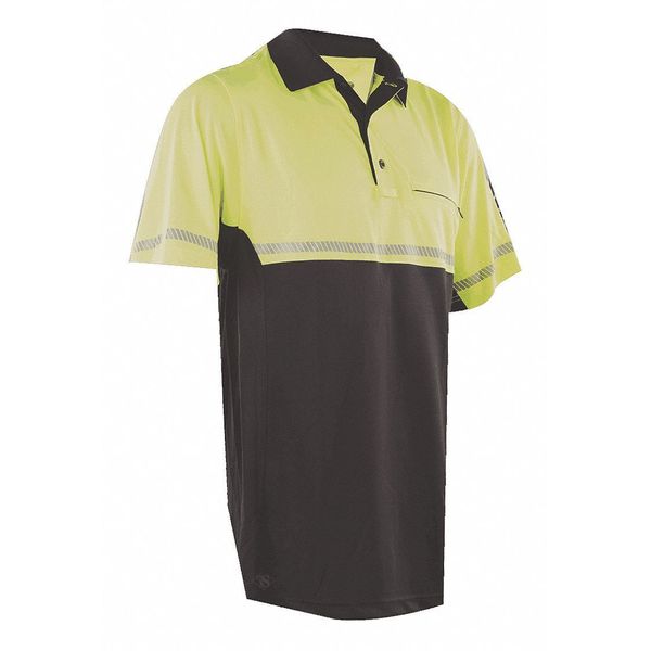 Tru-Spec Bike Patrol Polo, L, Hi-Vis Yellow 4324