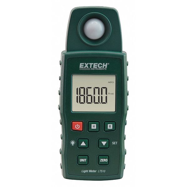 Extech Light Meter, Backlit LCD LT510