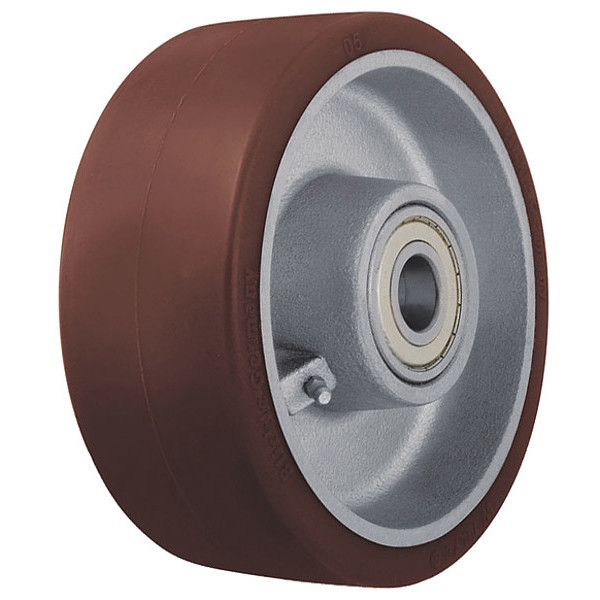 Zoro Select Caster Wheel, 1760 lb. Load, Brown Wheel GB 160/25K