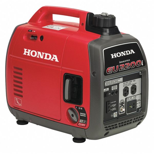 Honda Portable Generator, 1,800 W Rated, 2,200 W Surge, 18.3 A EU2200ITA