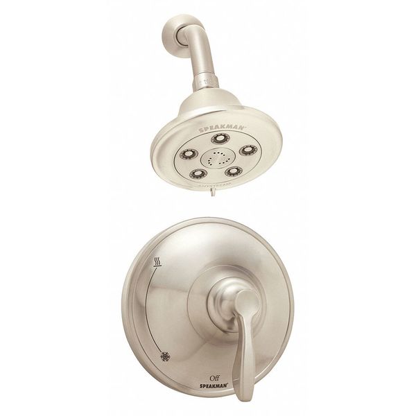 Speakman Shower System Combination, Brushed Nickel, Wall SM-10010-P-BN