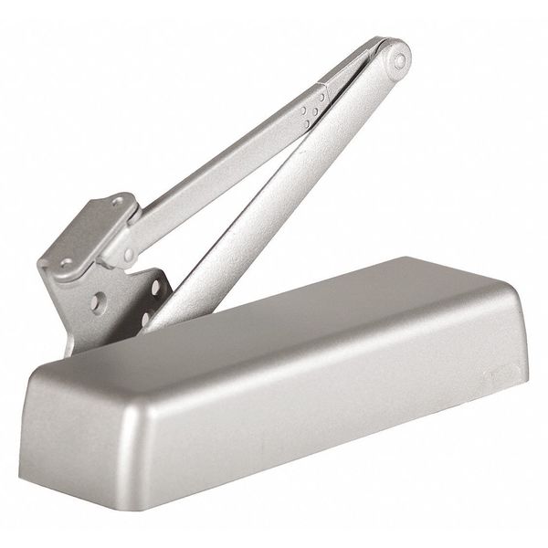 Dormakaba Manual Hydraulic Stanley QDC 100 Door Closer Extra Heavy Duty Interior and Exterior, Silver QDC111R689BF