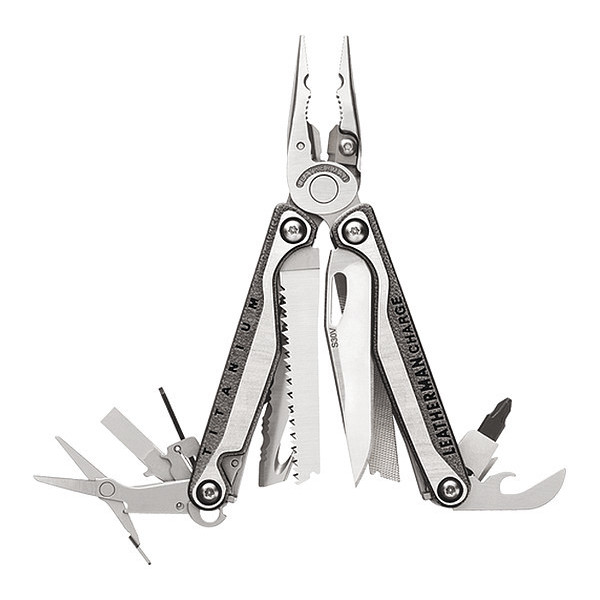 Leatherman Multi-Tool, Gray Handle, 19 Tools CHARGE PLUS TTI