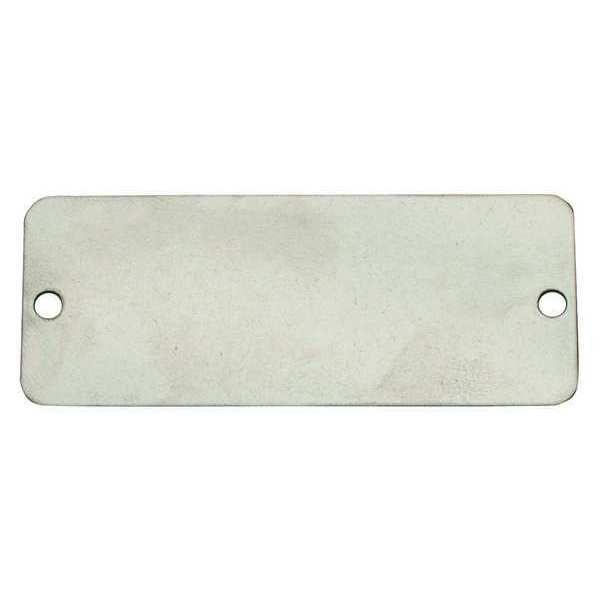 Zoro Select Tag, Al, Silver, 1" Hx3" W, Rectangle, PK100 41291