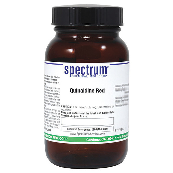 Spectrum Quinaldine Red, 25g, 117-92-0 CAS Q2024-25GM