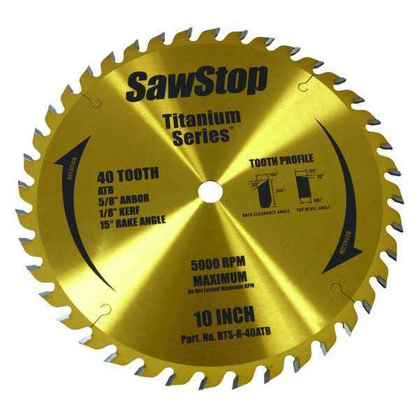 Sawstop 40-Teeth Circular Saw Blade, Wood BTS-R-40ATB