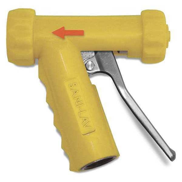 Sani-Lav Spray Nozzle, 3/4" Female, 150 psi, 7 gpm, Yellow N1AY