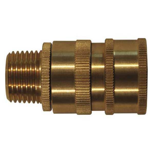 Sani-Lav Hose Adapter, Brass, 1/2 in. MNPT Outlet N24