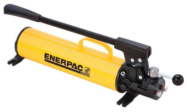 Enerpac P84, Two Speed, ULTIMA Steel Hydraulic Hand Pump, 134 in3 Usable Oil, For Double-Acting Cylinders P84