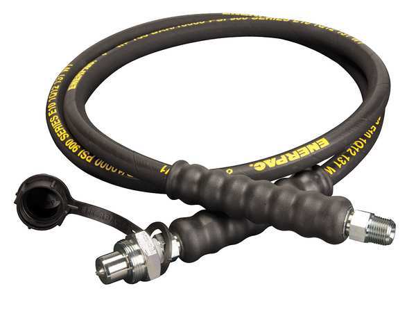 Enerpac HC9306, 6 ft., Heavy-duty Rubber High Pressure Hydraulic Hose, .38 in. Internal Diameter HC9306