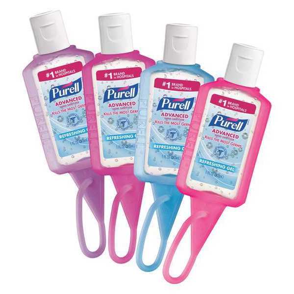 Purell Hand Sanitizer Gel 1oz Bottle with JELLY WRAP Carrier, PK36 3900-36-WRP