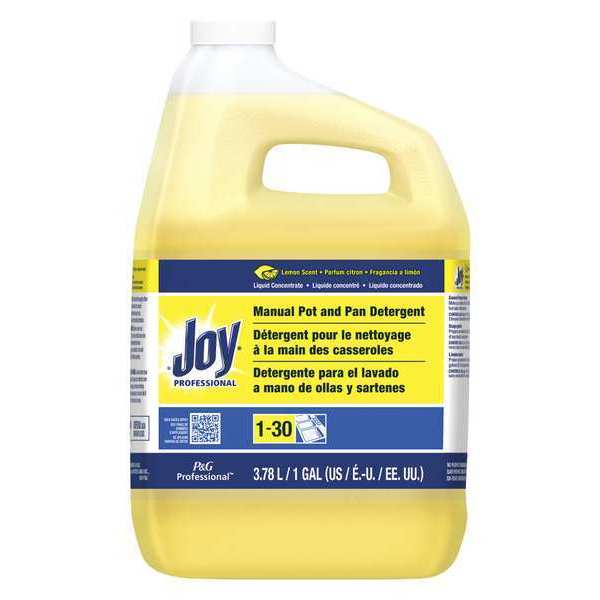 Joy Dishwashing Detergent, 1 Gal, Lemon, PK4 57447