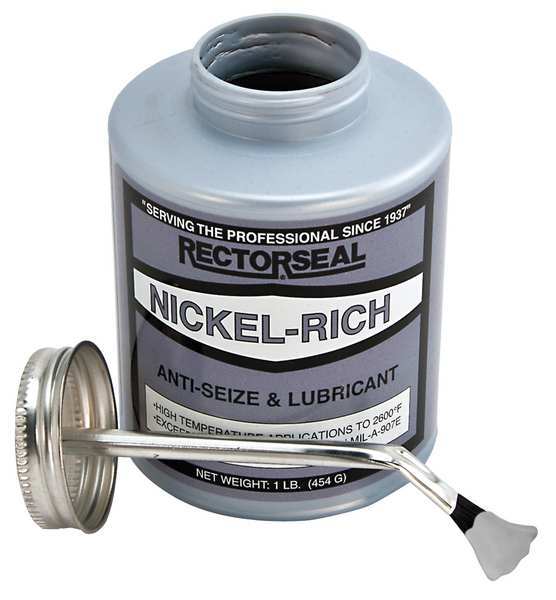 Rectorseal Anti Sieze, Nickel, 8 oz, Brush Top Can 73851