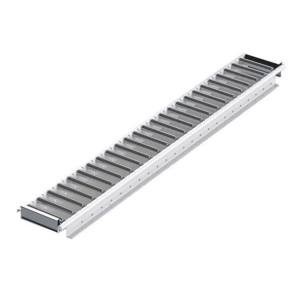 Unex Span Track Flow Rack Conveyor, Roller Type, 4 ft L, 6 in W, 50 lb/ft Max Load Capacity 99S5R62X52