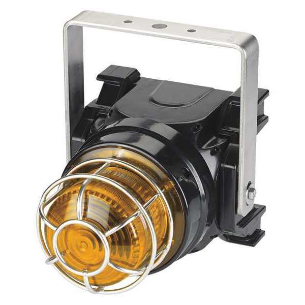 Federal Signal Strobe Light, Amber, Xenon, 1.50A, Brckt Mnt G-STR-024-T-A