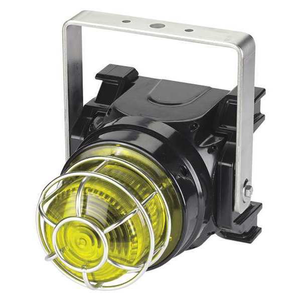 Federal Signal Strobe Light, Yellow, Xenon, 0.45A, 120VAC G-STR-120-T-Y