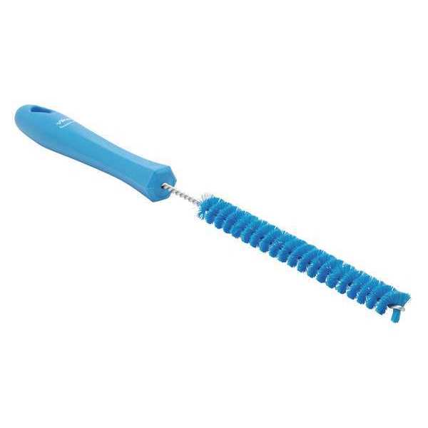 Vikan 7/8 in W Tube and Pipe Brush, Stiff, 6 1/2 in L Handle, 5 3/4 in L Brush, Blue 53603