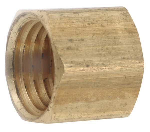 Zoro Select Brass Cap, FNPT, 1/4" Pipe Size 706108-04