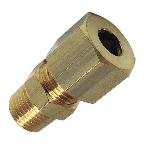 Compression 4mm Tube OD x 1/8 NPT Male Pipe Brass Fitting