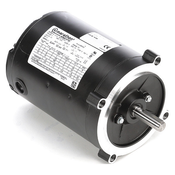 Marathon Motors Vector Motor, 1/4 HP, .76 ft.-lb., 230V 056H17T2012