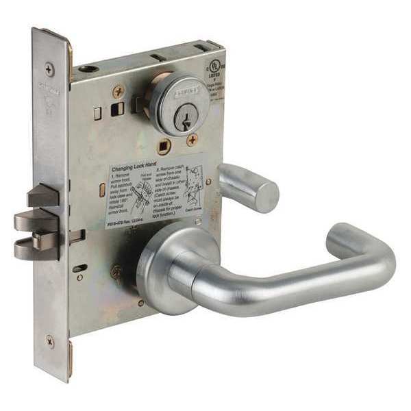Schlage Lever Lockset, Mechanical, Entrance, Grd. 1 L9050P 03A 626 KD C123 KWY