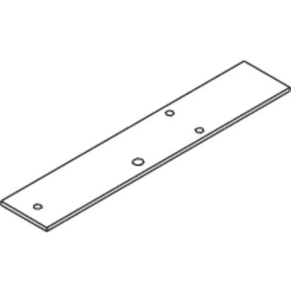 Lcn Cover Plate, Silver, Aluminum, 2 in. L 4040SE-59A AL