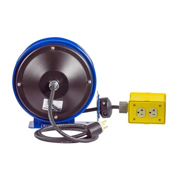 KH Cox Retractable Electric Cord Reel Drop Receptacle Outlet 50' 12/3 20A