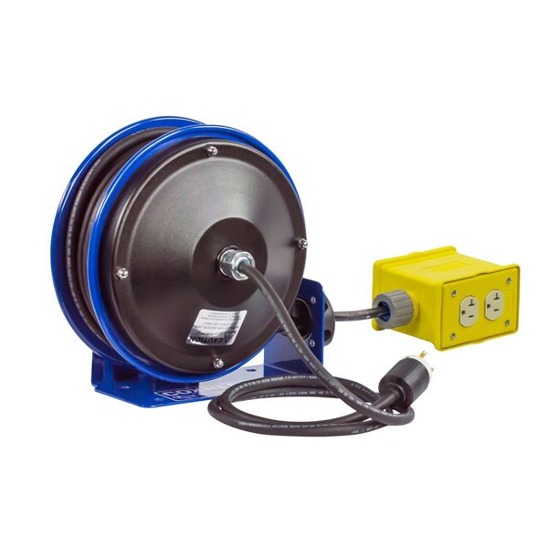 Coxreels 100 ft. 16/3 Spring Return Cord Reel 1 Outlets PC24-0016