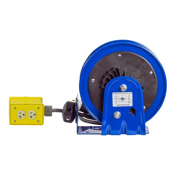 Coxreels 100 ft. 16/3 Spring Return Cord Reel 1 Outlets PC24-0016