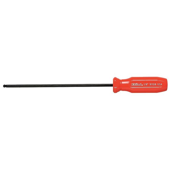 Eklind General Purpose Ball End Hex Screwdriver 1/8 in Hex 91108