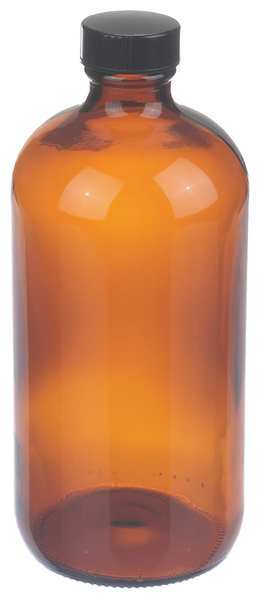 Wheaton Boston Round Bottle, 16 oz, PK12 W216852