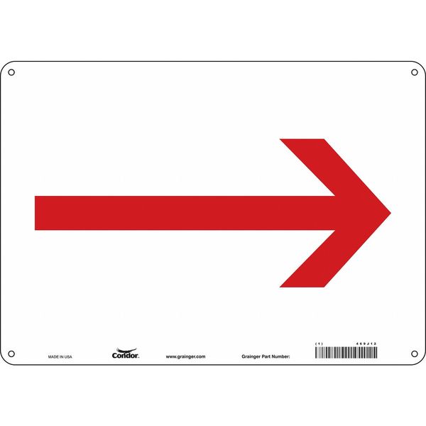 Condor Safety Sign, 14" W, 10" H, 0.032" Thickness, 469J12 469J12