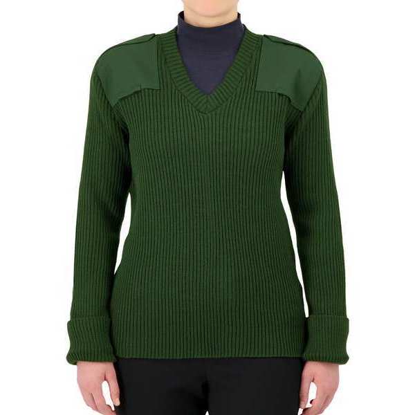Cobmex V-Neck Military Sweater, OD Green, 2XL 8081