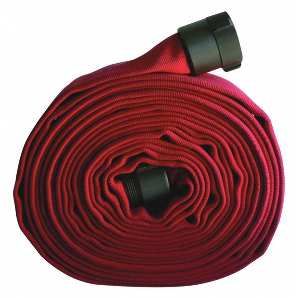 Jafline Attack Line Fire Hose, Double Jacket, Red G51H25LNR50NB