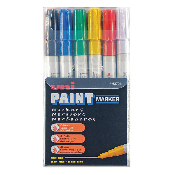 Uni Paint Industrial Marker, Fine Point, PK12 63721