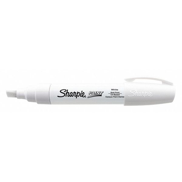 Sharpie Paint Marker, Broad Point, White, PK6 35568