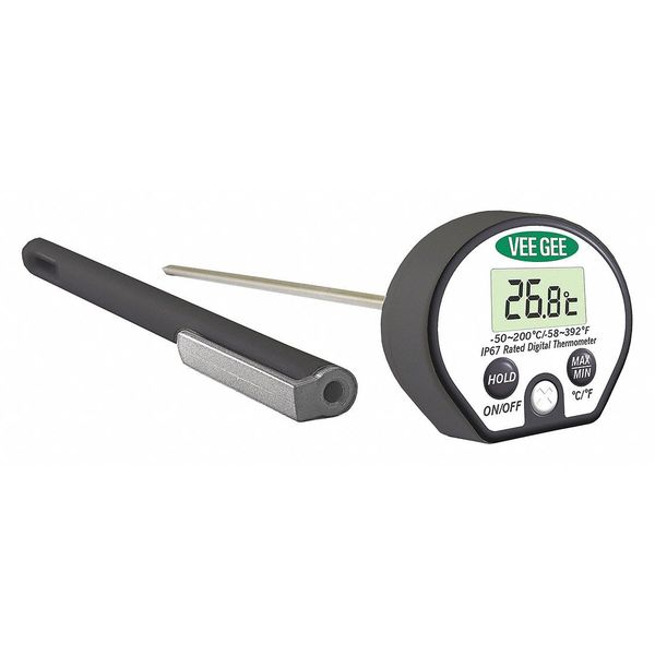 Vee Gee 83410 Pocket Thermometer,-58 Deg. to 392 deg.F