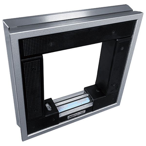 Insize Frame Level, 1-21/32" W, 6" L, Cast Steel 4906-150