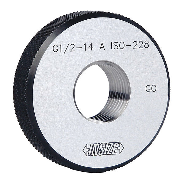 Insize Pipe Ring Gage, Thread Size 1/4"-19 4635-1B19N