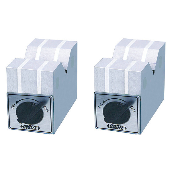 Insize Magnetic V-Block Set, V Block Shape, Steel 6891-1