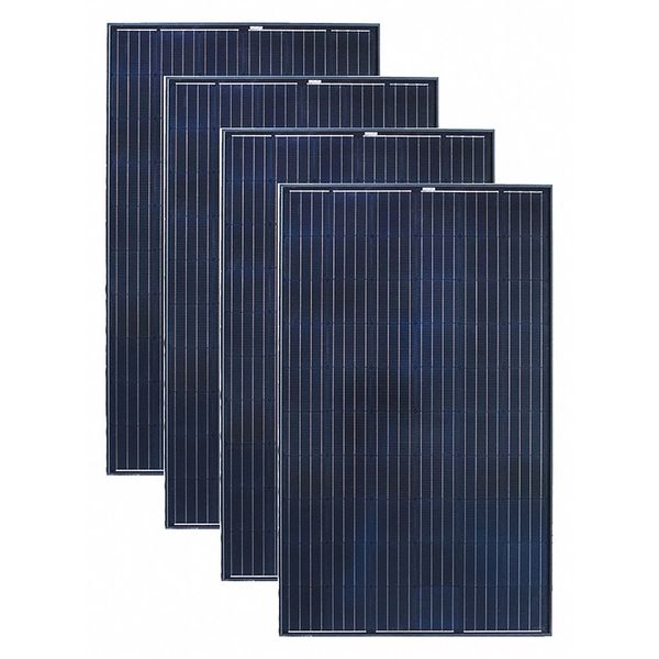 Grape Solar Solar Panel, 300W Nominal Output, PK4 GS-M60-300-FAB1-USx4
