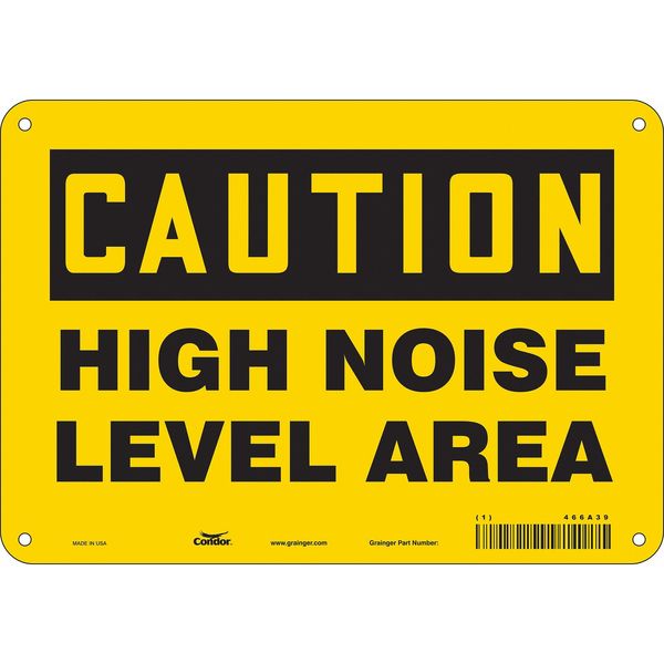 Condor Safety Sign, 7 in Height, 10 in Width, Vinyl, Vertical Rectangle, English, 466A39 466A39