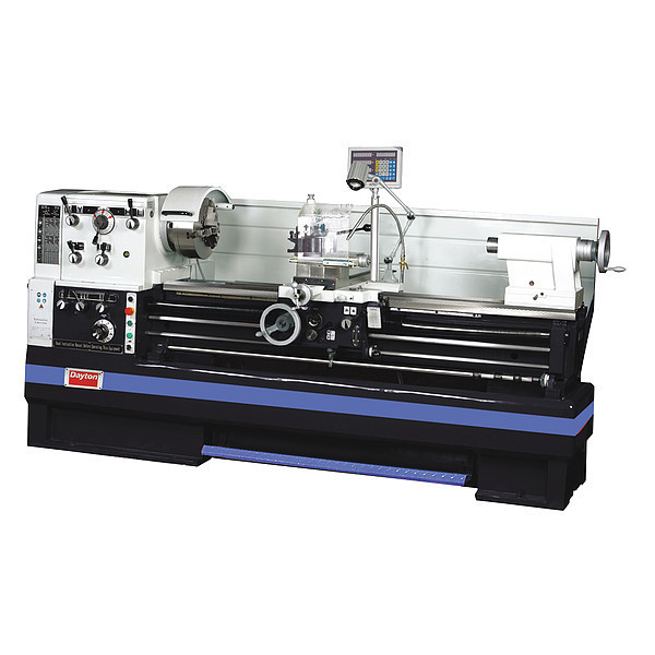 Dayton Lathe, 230V AC Volts, 10 hp HP, 60 Hz, Three Phase 80 in Distance Between Centers 467K92