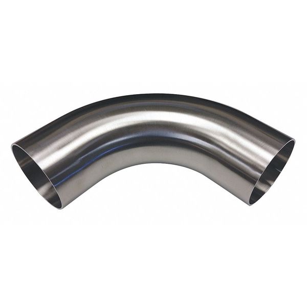 Precision Stainless - Usa Elbow, 1-1/2" Tube Size, 3-11/16" L, Metal 2S-0150-7-6